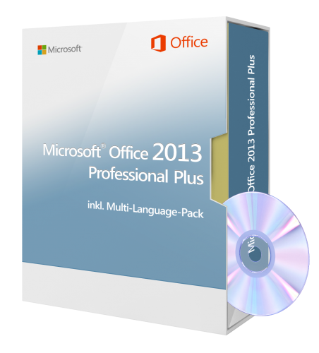 Microsoft Office 2013 Professional Plus DVD, incl. Multi-Language-Pack