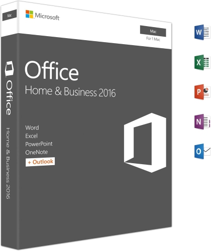 Microsoft Office 2016 Home & Business für MAC ESD